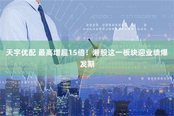 天宇优配 最高增超15倍！港股这一板块迎业绩爆发期