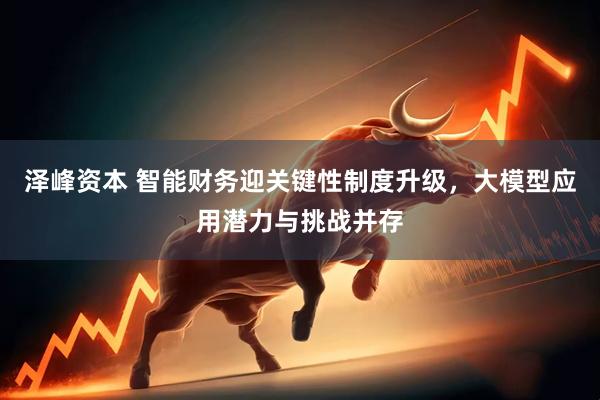 泽峰资本 智能财务迎关键性制度升级，大模型应用潜力与挑战并存