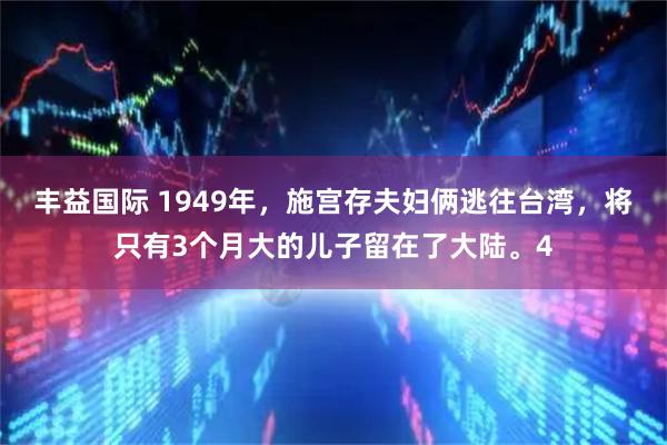 丰益国际 1949年，施宫存夫妇俩逃往台湾，将只有3个月大的儿子留在了大陆。4